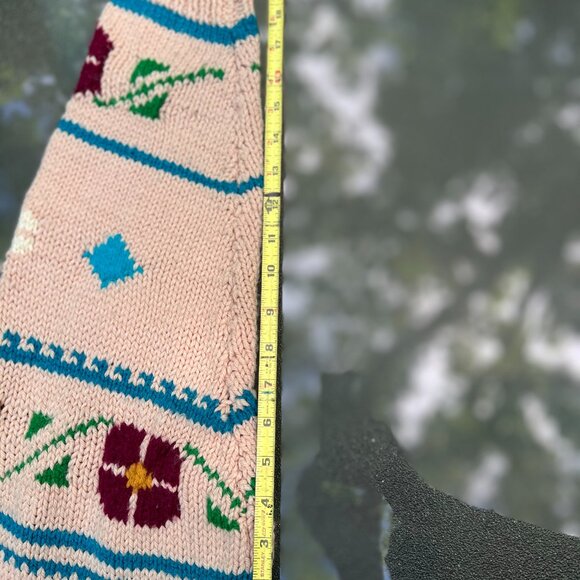 Vintage 90s Hand-Knit Southwestern Sweater – Chunky Cozy Knit - Picture 7 of 7